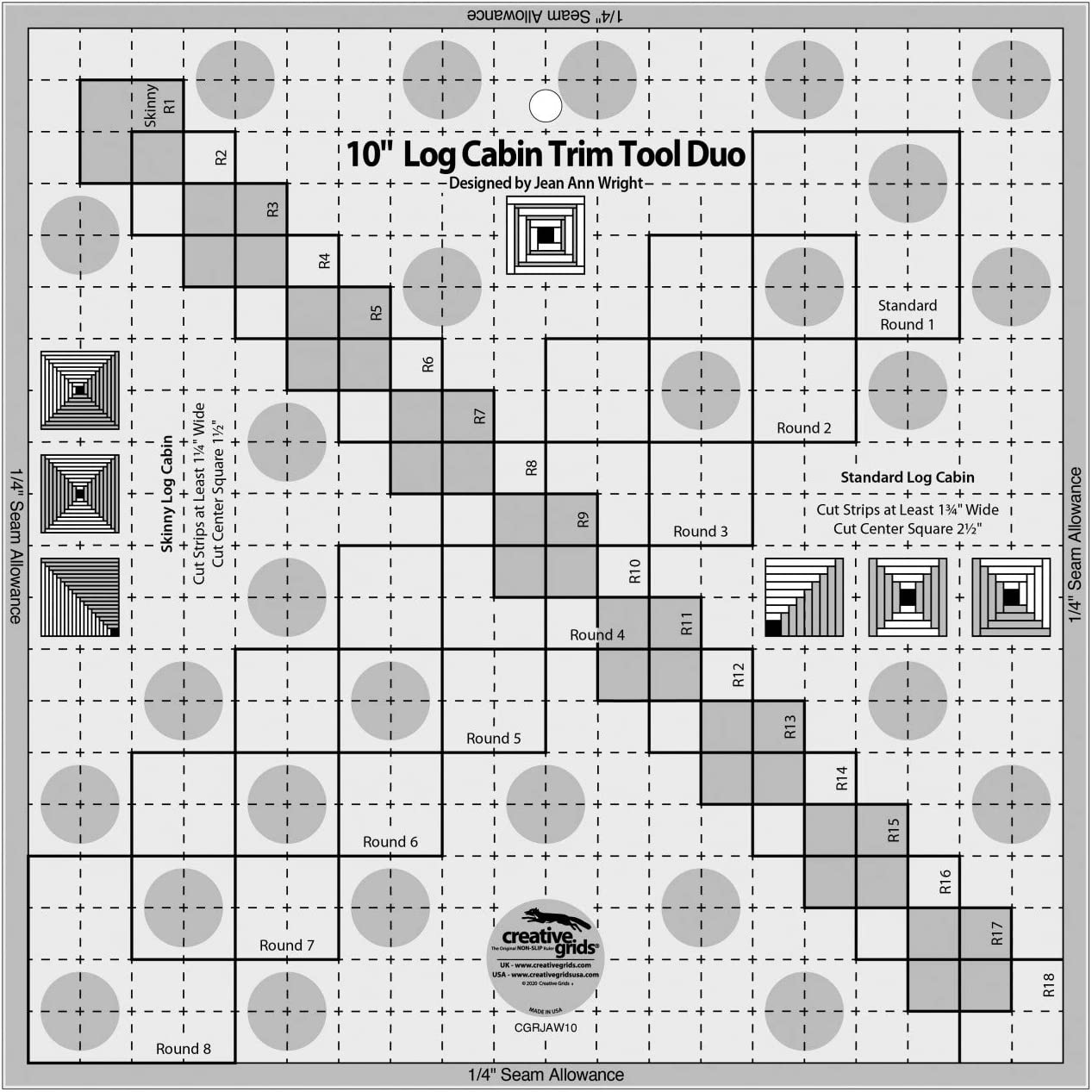 Blockhaus -Trimm -Tool Duo Creative Grids