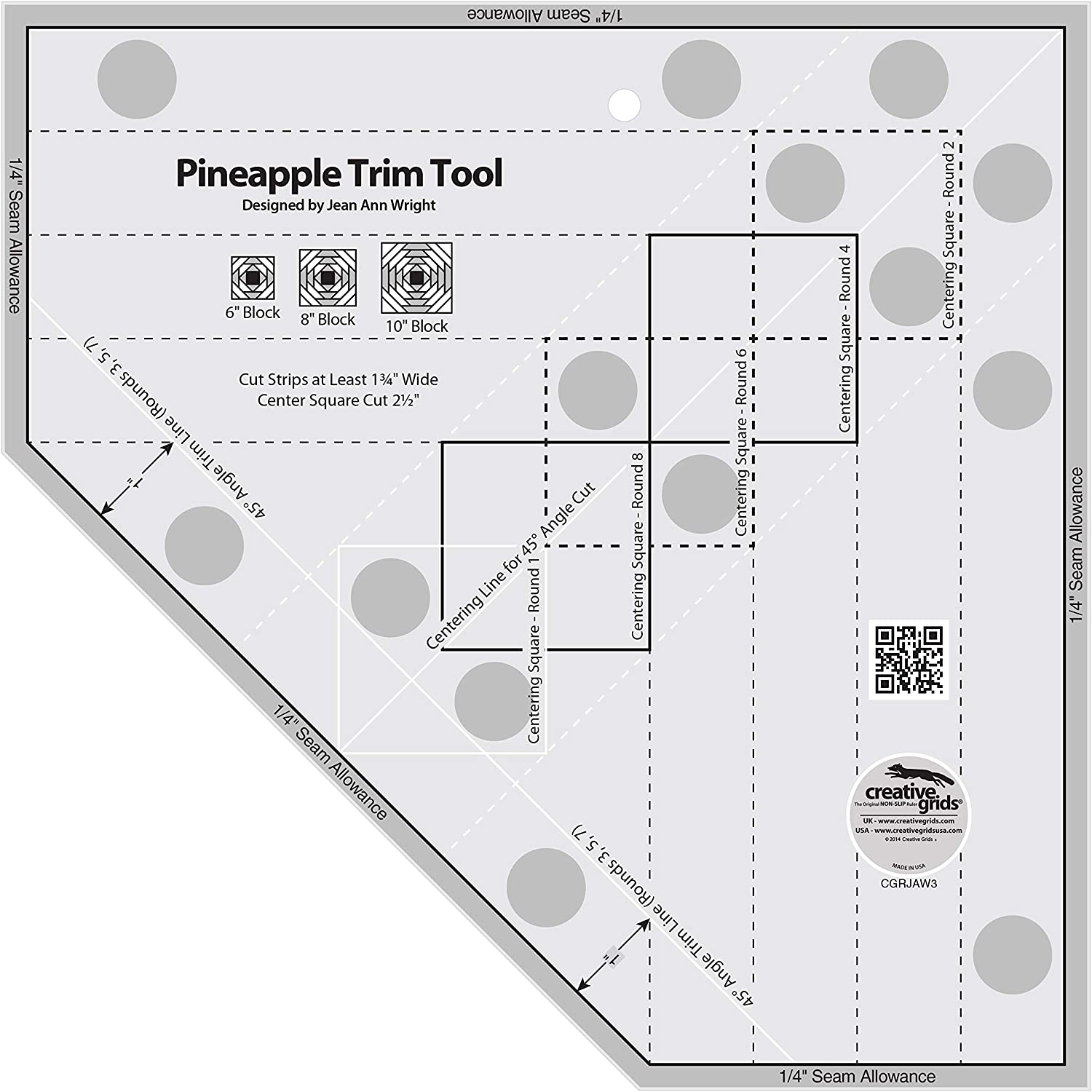 Règle Pineapple Trim Tool Creative Grids