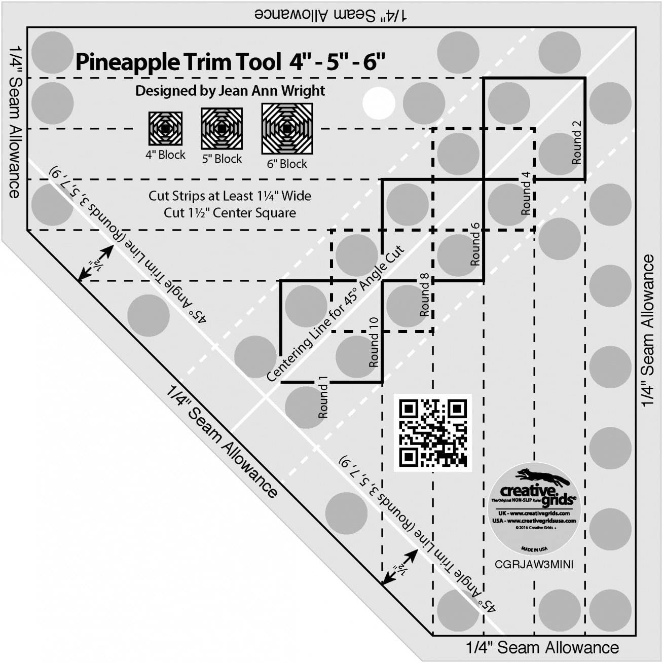 Pineapple Trim Tool Mini Creative Grid rule