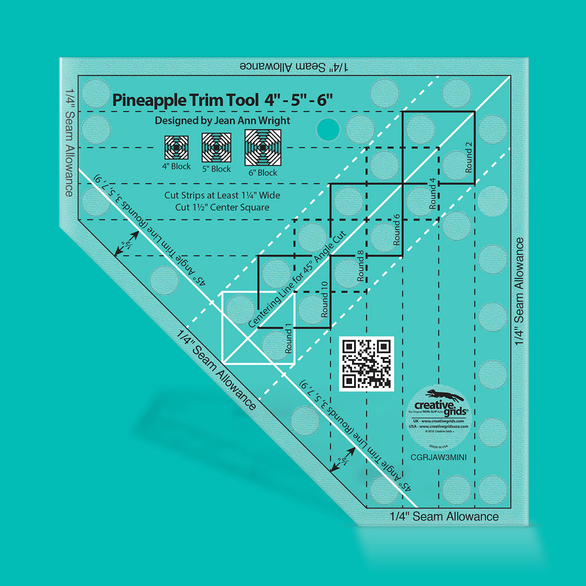 Règle Pineapple Trim Tool Mini Creative Grids