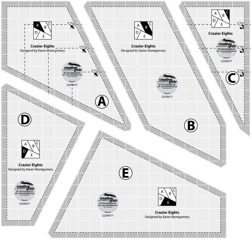 Crazy Eights Creative Grid Rules Set Set