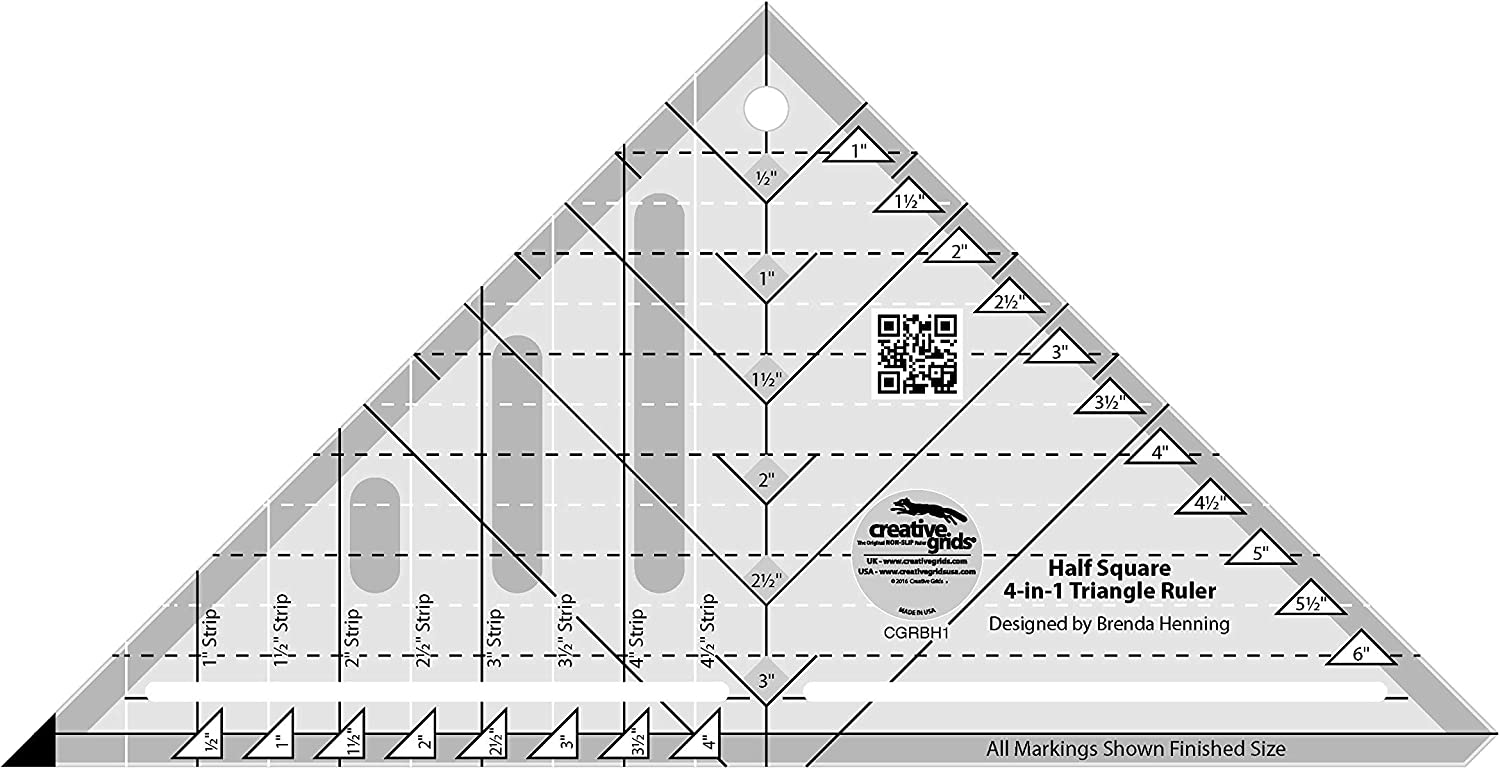 Règle triangle 4 en 1 Creative Grids