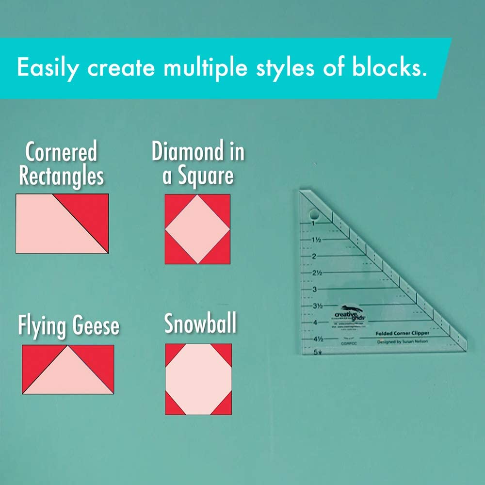 Règle Folded Corner Clipper Creative Grids