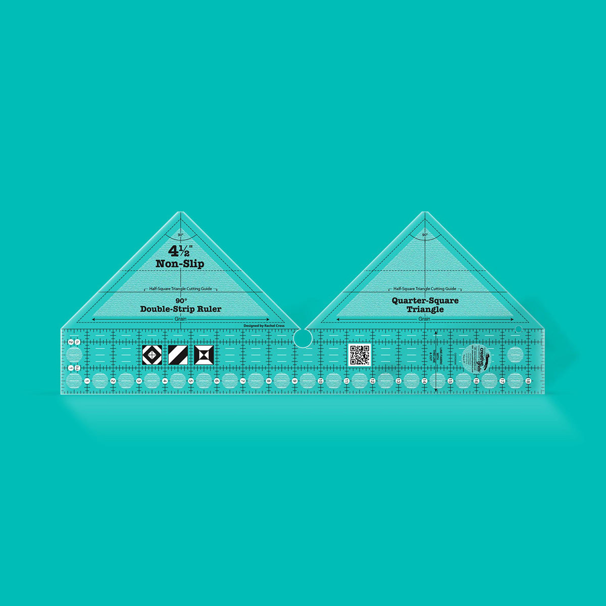 90 ° Double Strip Creative Grid rule