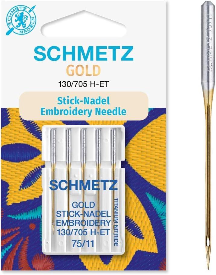 Gold Schmetz machine embroidered needle n ° 75