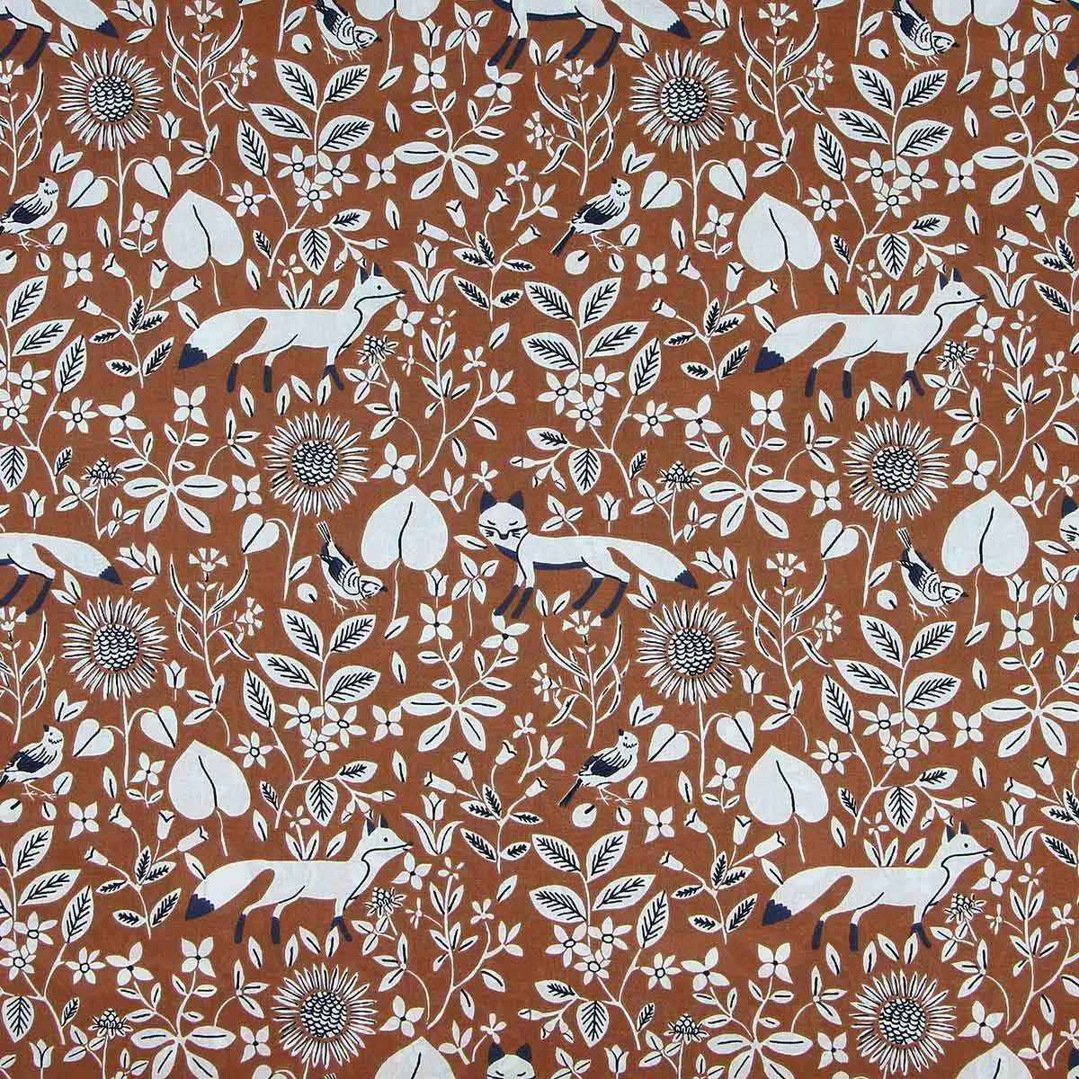 Cotton poplin fabric - Fauve Campana