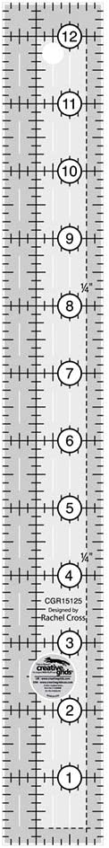 Rectangle Rule Quilting 1.5 "x 12.5" Creative Grids