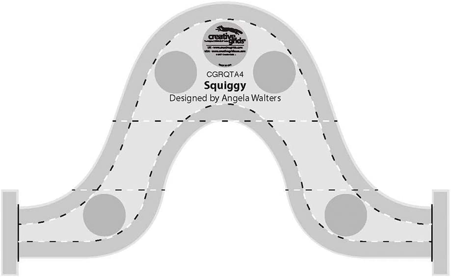 Règle Squiggy Machine Quilting Tool Creative Grids