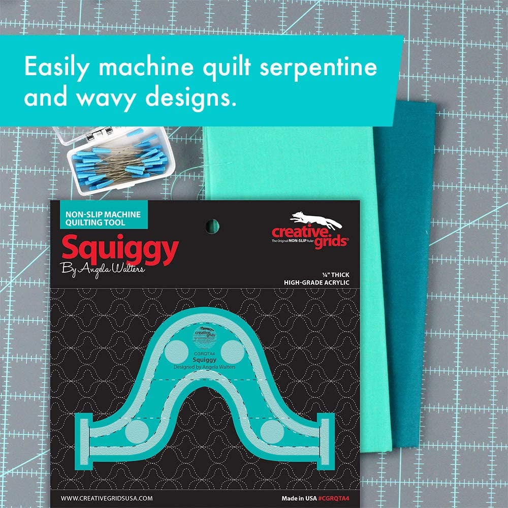 Règle Squiggy Machine Quilting Tool Creative Grids