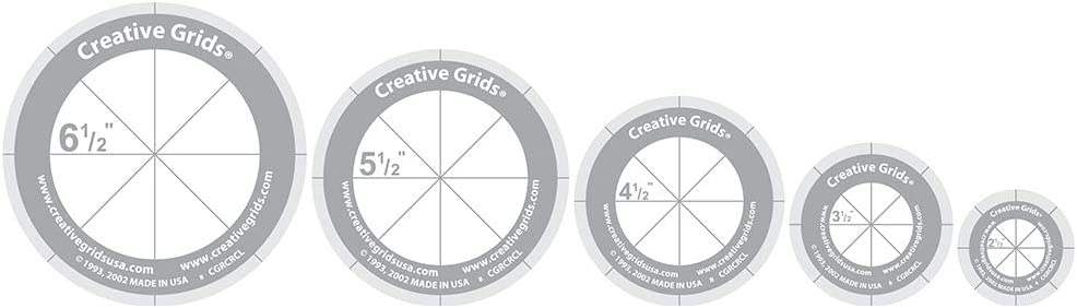 Set de 5 règles cercles Creative Grids