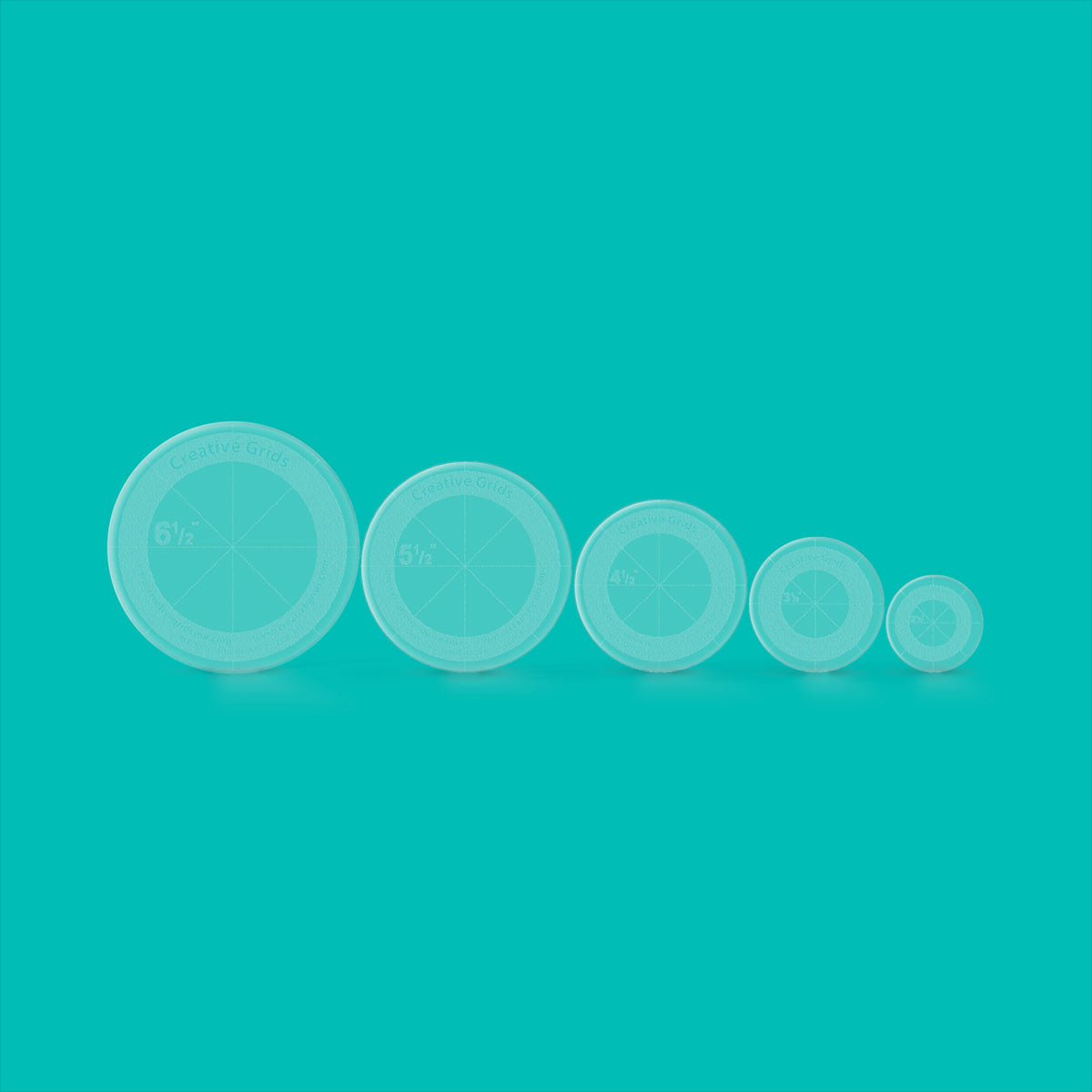 Set de 5 règles cercles Creative Grids