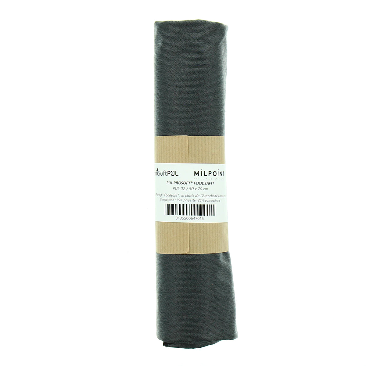 Waterproof pulk fabric 50 x 70 cm - black