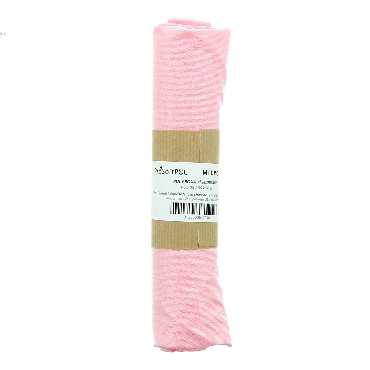 Coupon tissu pul imperméable 50 x 70 cm - Rose