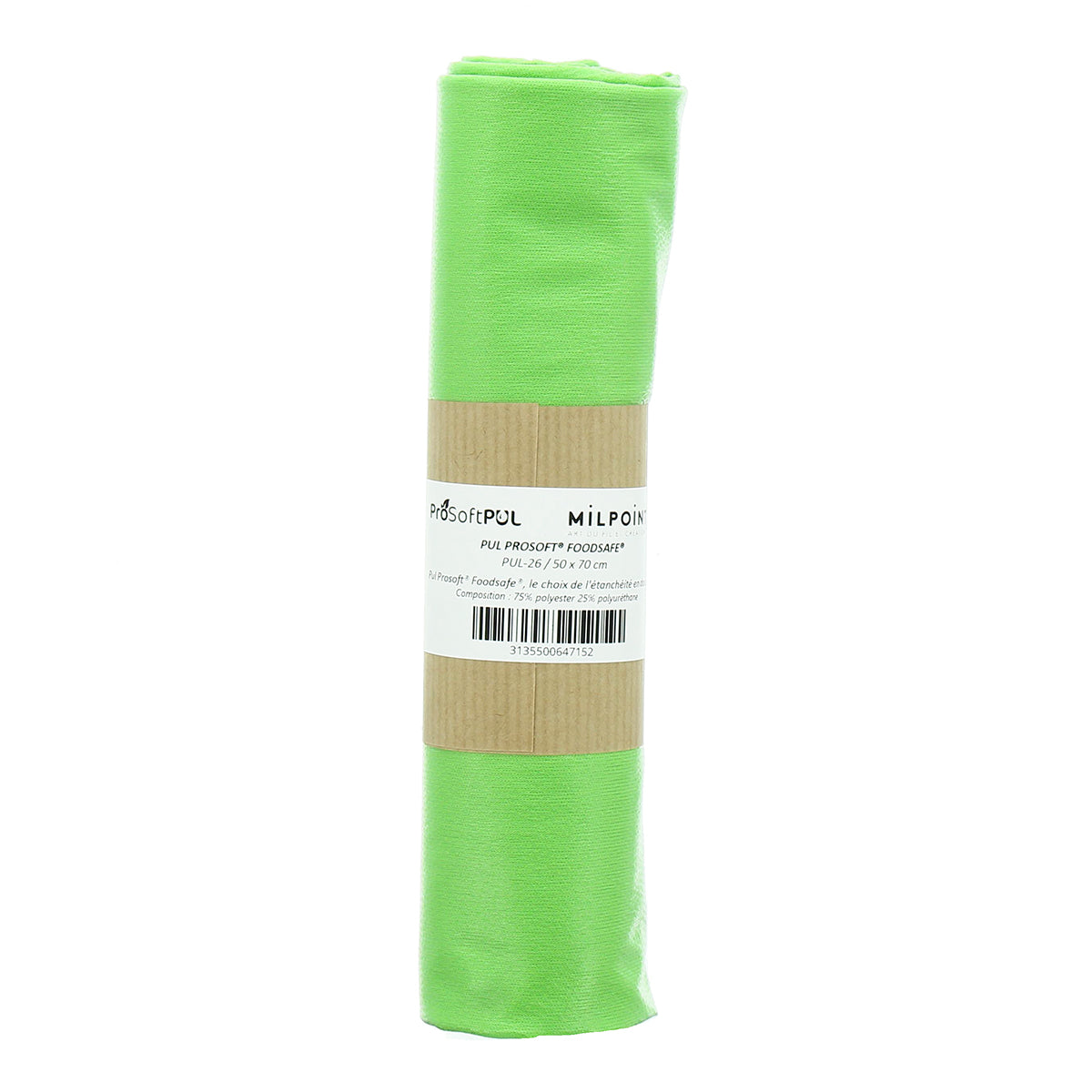 Coupon tissu pul imperméable 50 x 70 cm - Vert pré