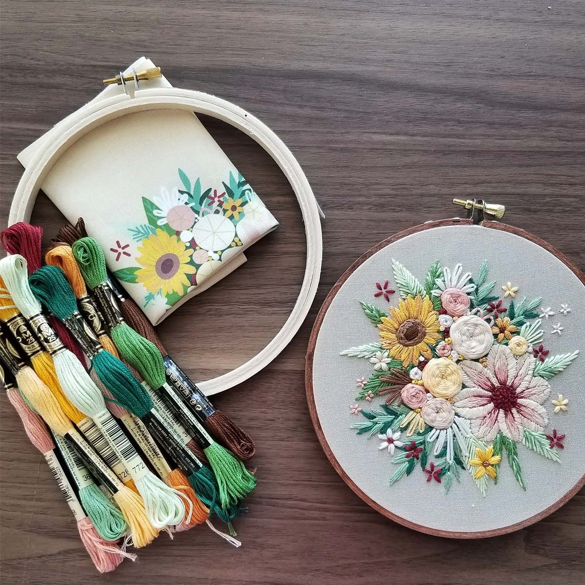 Kit Embroidery - Floral Harvest