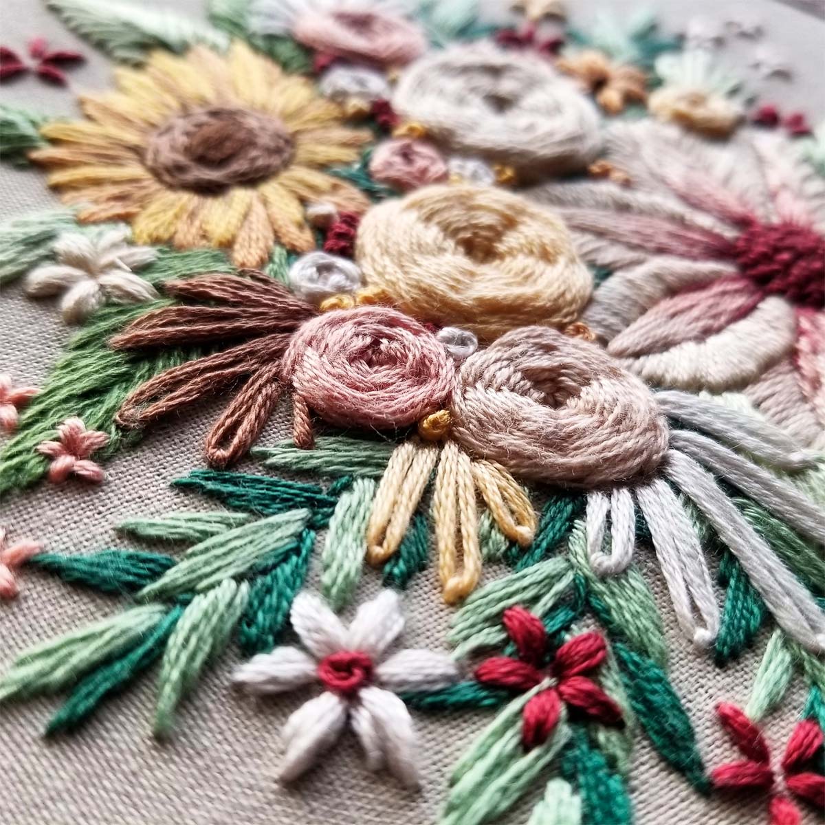 Kit Embroidery - Floral Harvest