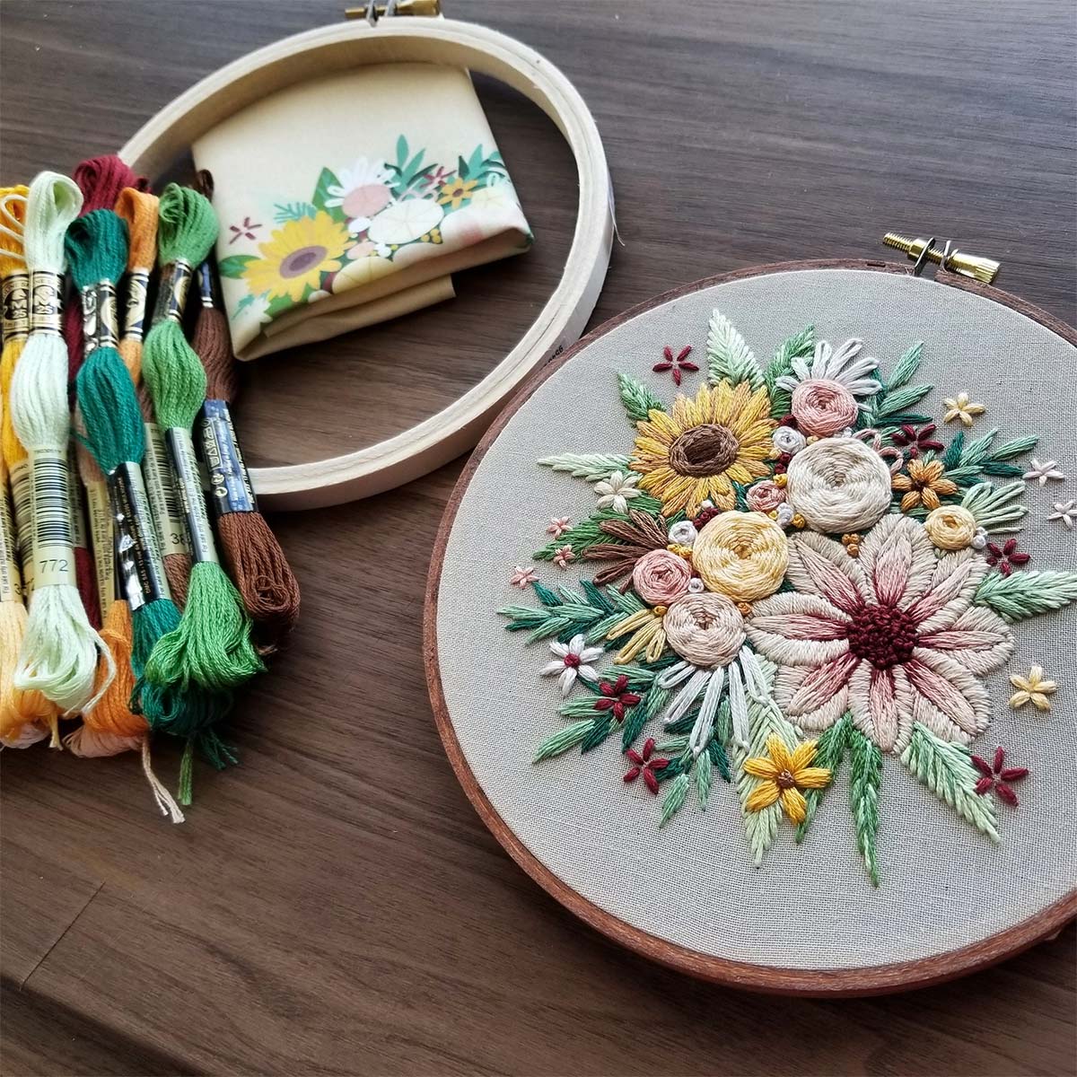 Kit Embroidery - Floral Harvest