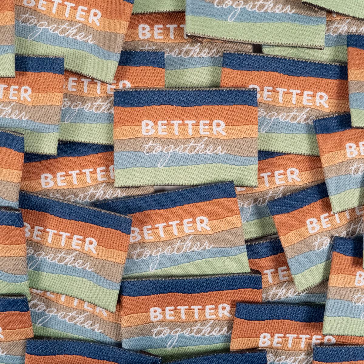 Set of 5 woven labels - Better Together