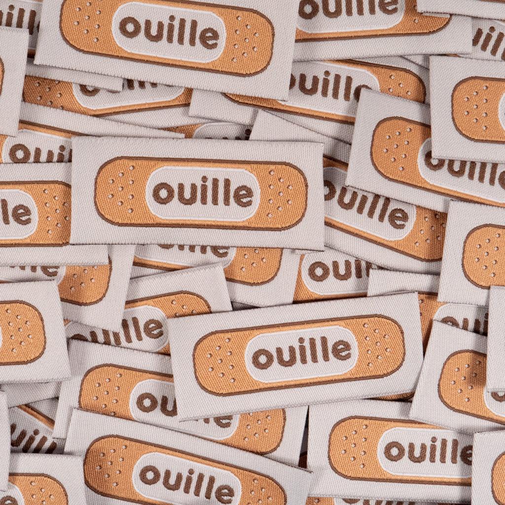 Set of 5 woven labels - Ouille