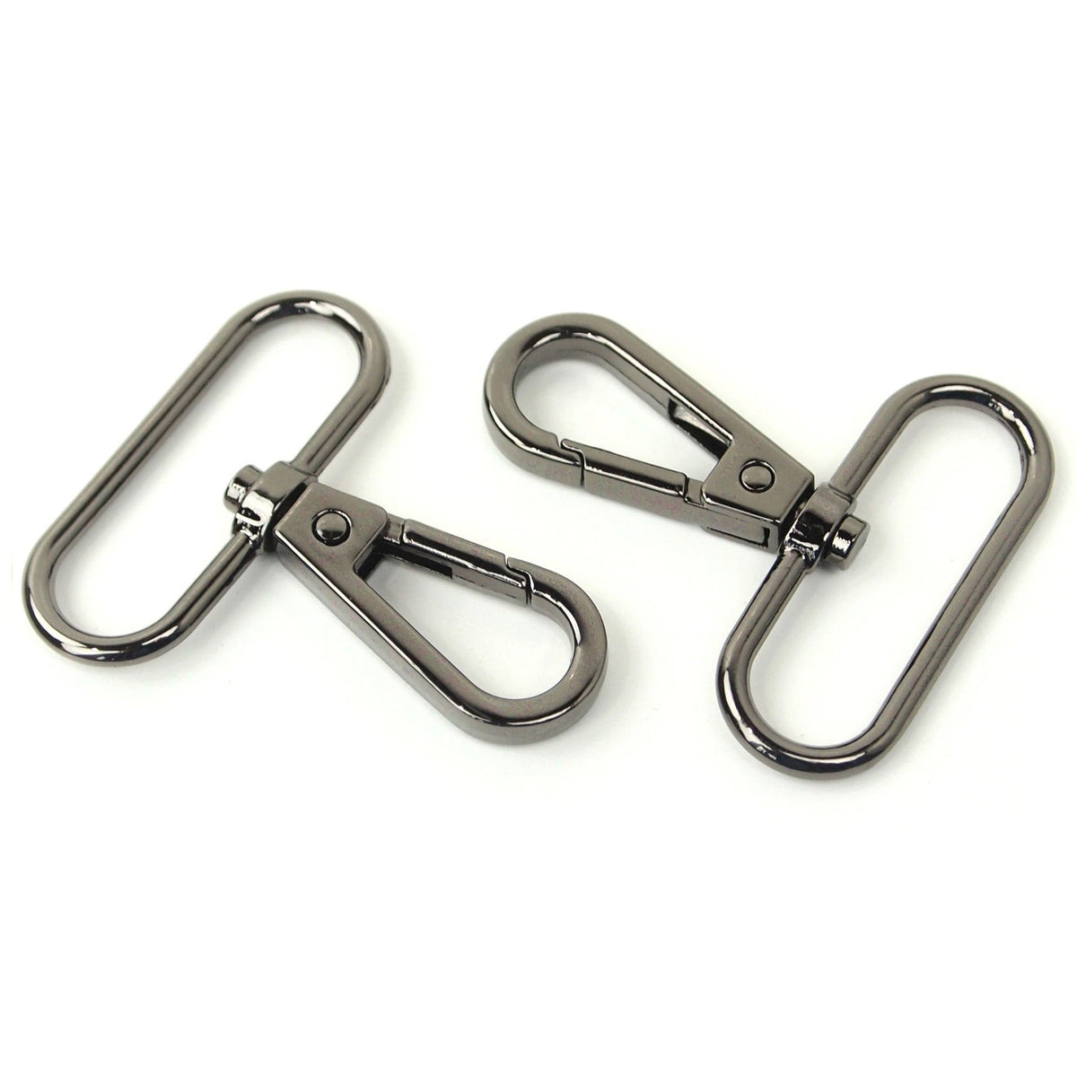 Set of 2 metal carabiners - rifle barrel 38 mm