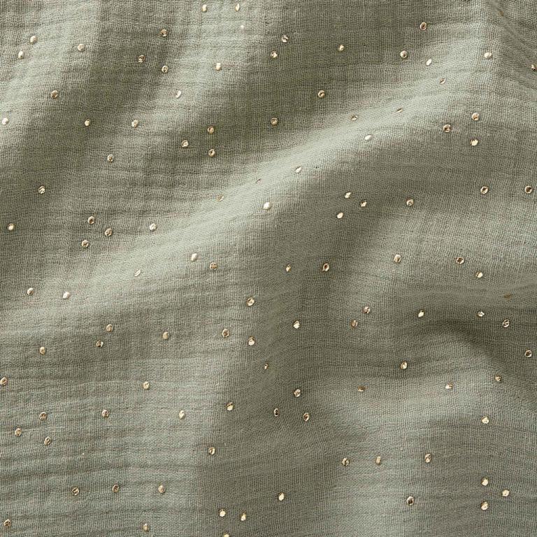 Double fabric cotton gauze mini golden pea - verbena