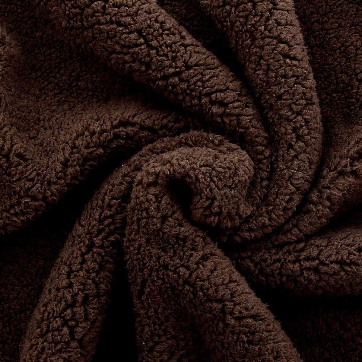 Sherpa fabric - Chocolate