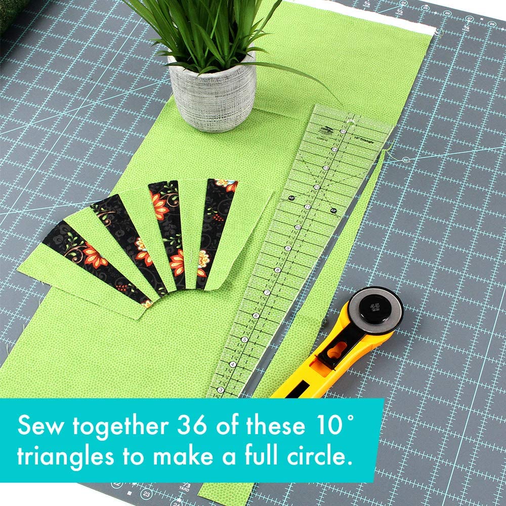 Triangle rule 10 ° Creative Grids