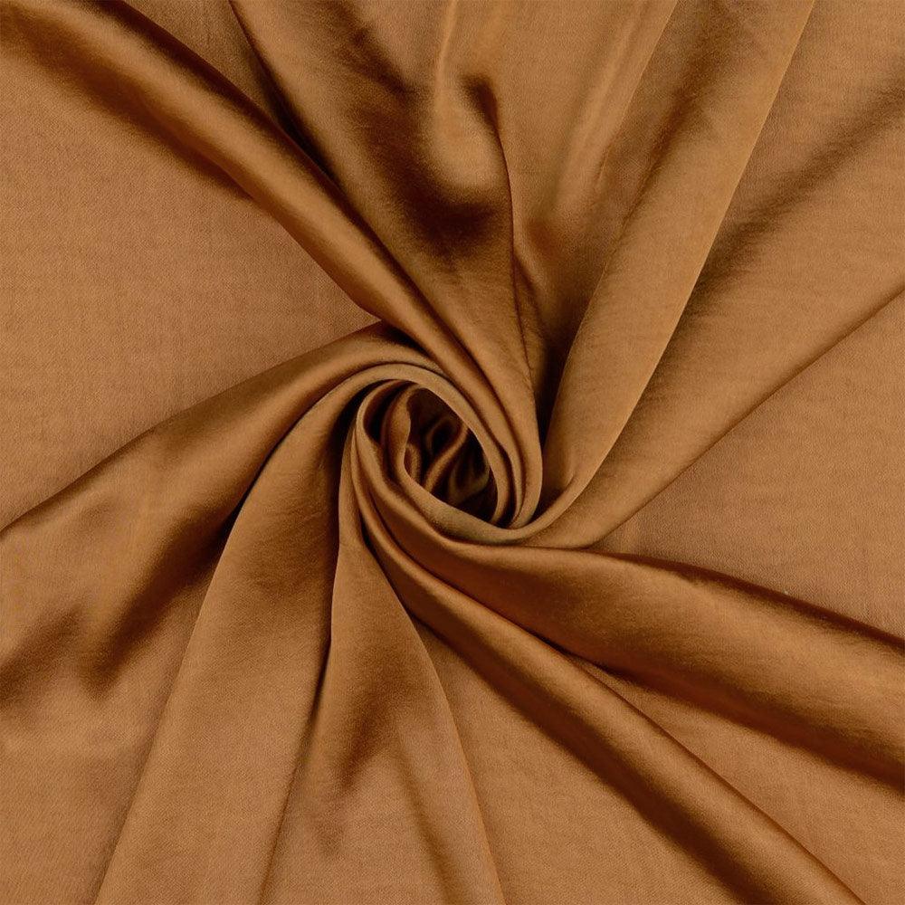 Deluxe satin fabric touched silk - ocher