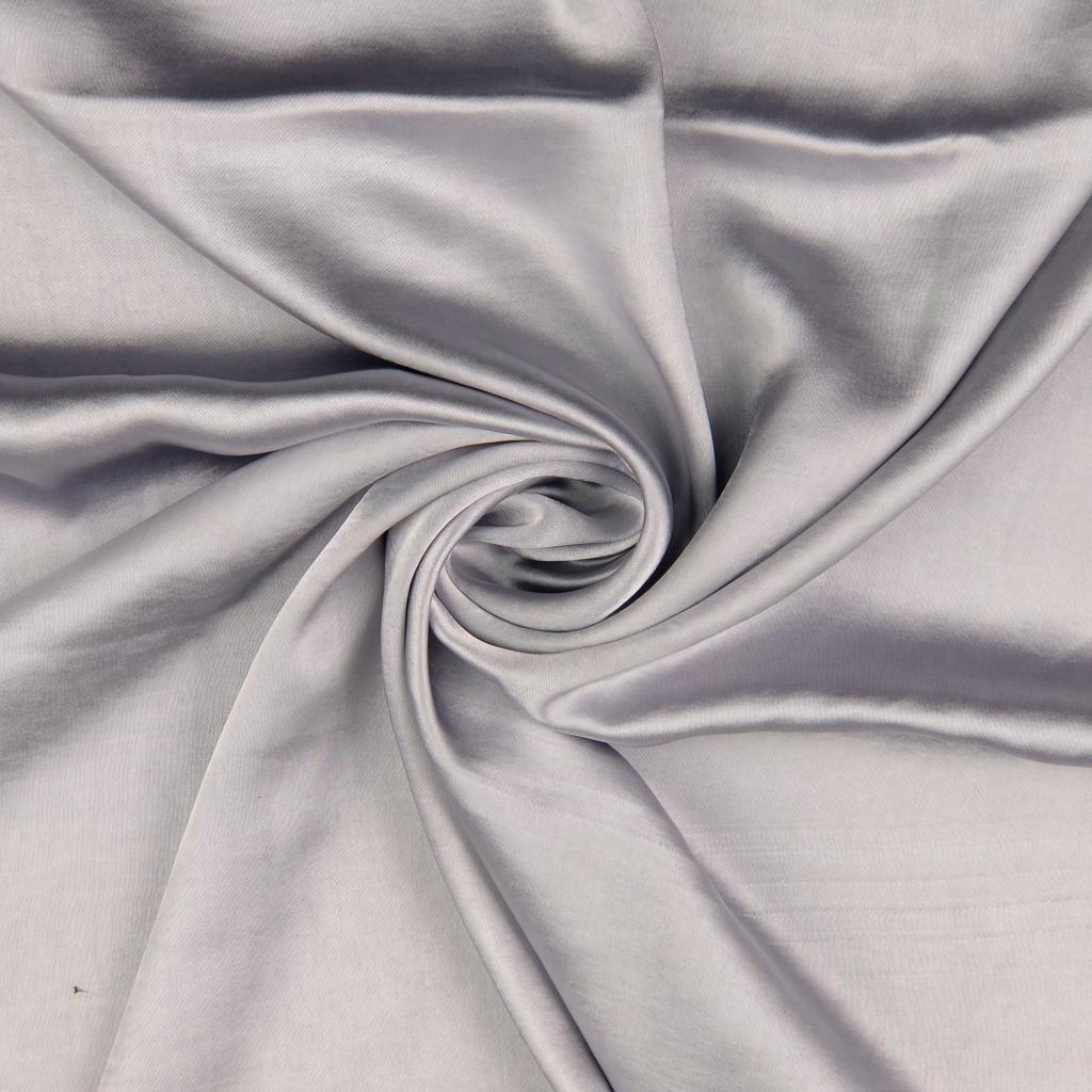 Tissu satin deluxe touché soie - Gris clair