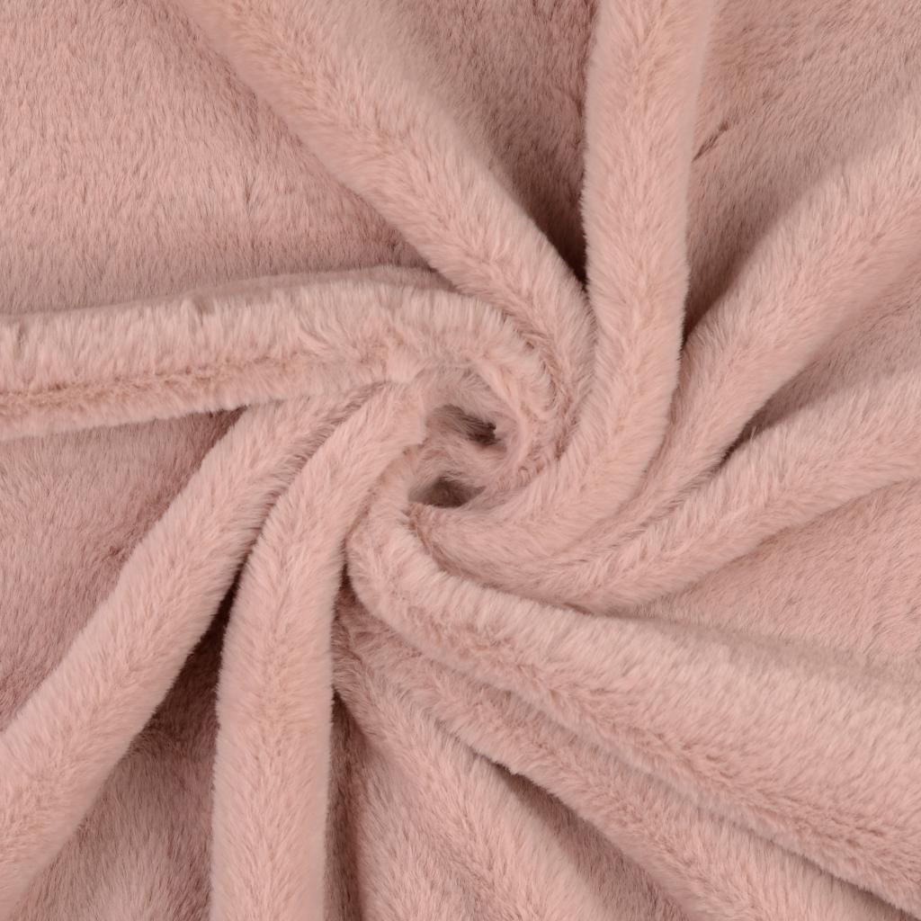 Faux fur fabric - Old pink