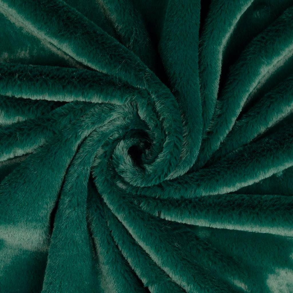 Faux fur fabric - Forest green