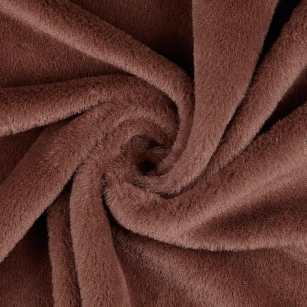 Tissu fausse fourrure - Marron