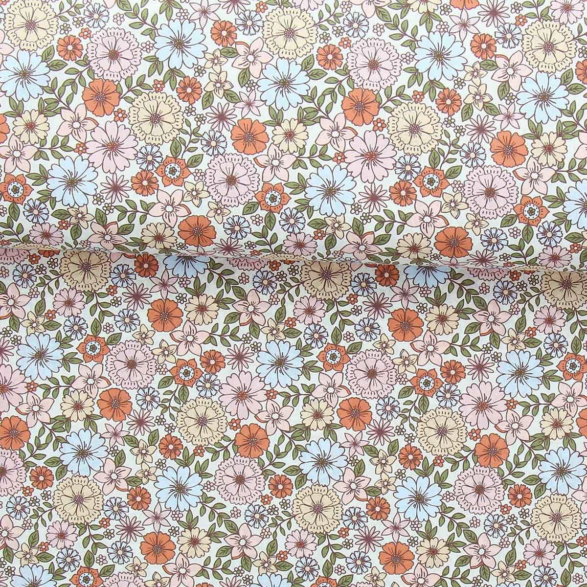 Cotton poplin fabric - tonic brigitte