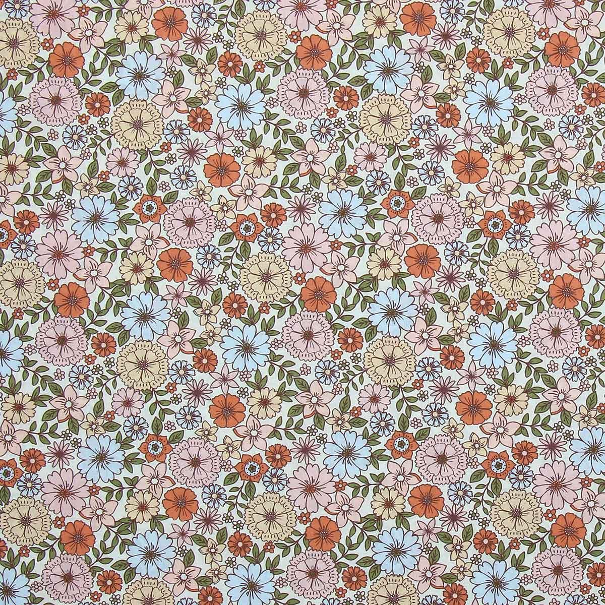 Cotton poplin fabric - tonic brigitte