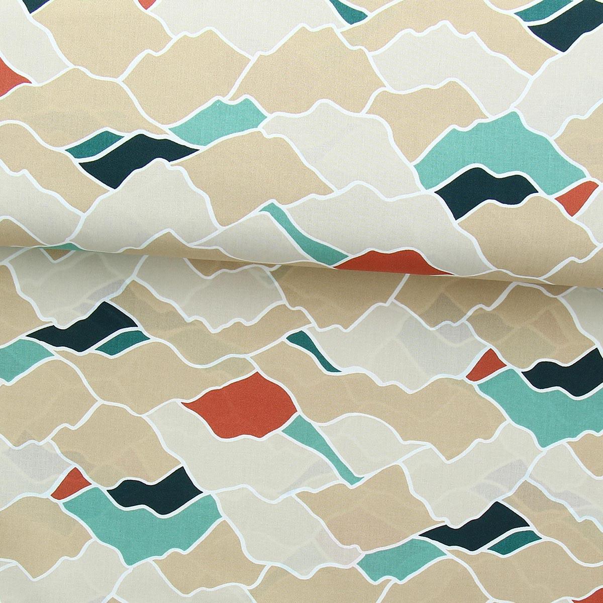 Cotton poplin fabric - Monty Sand