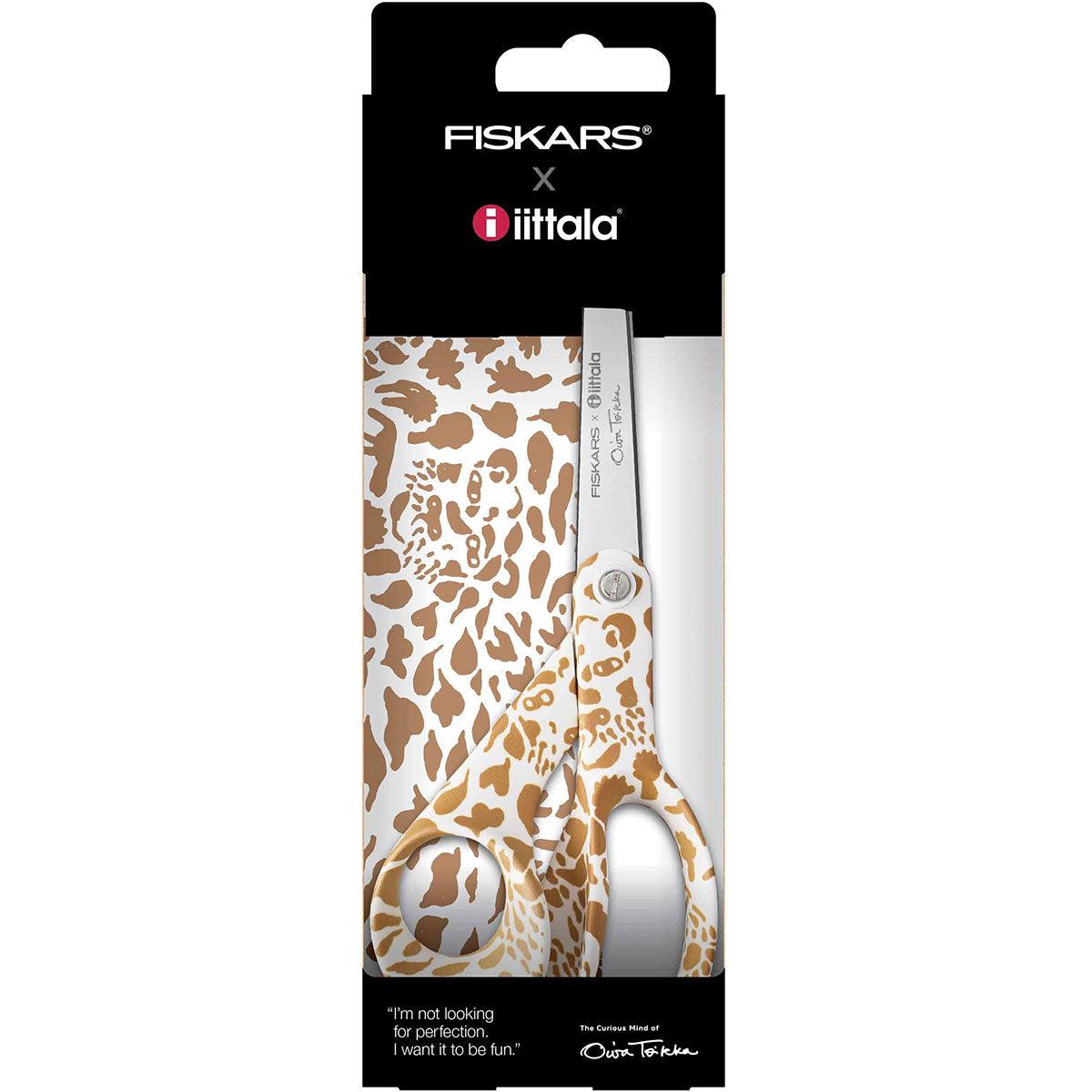 Fiskars x iittala toikka cheetah brown 21 cm scissors