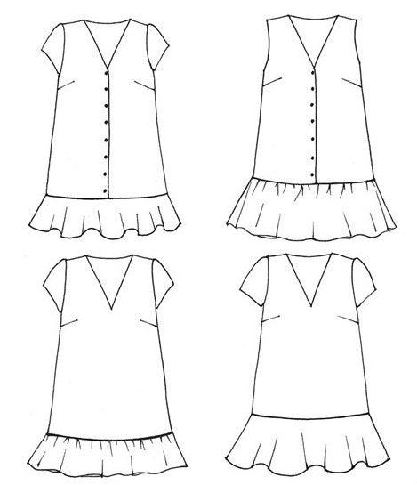 Valute dress pattern - Anna Rose Patterns