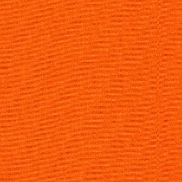 Uni cotton fabric Patchwork Kona - Tangerine