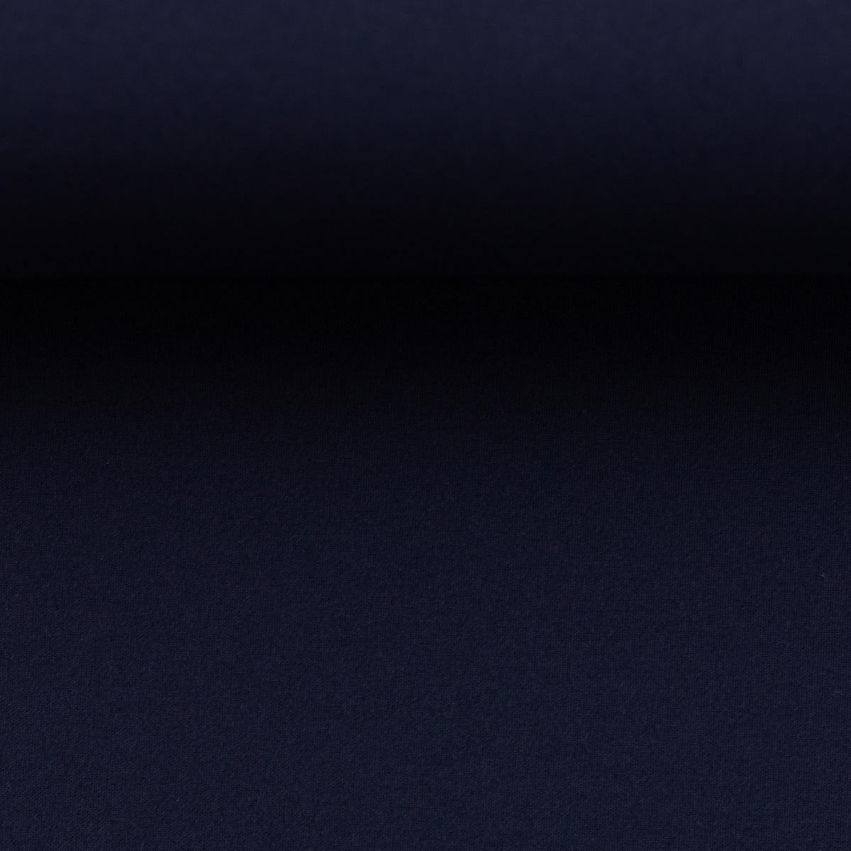 Tissu softshell déperlant envers micro polaire - Bleu nuit