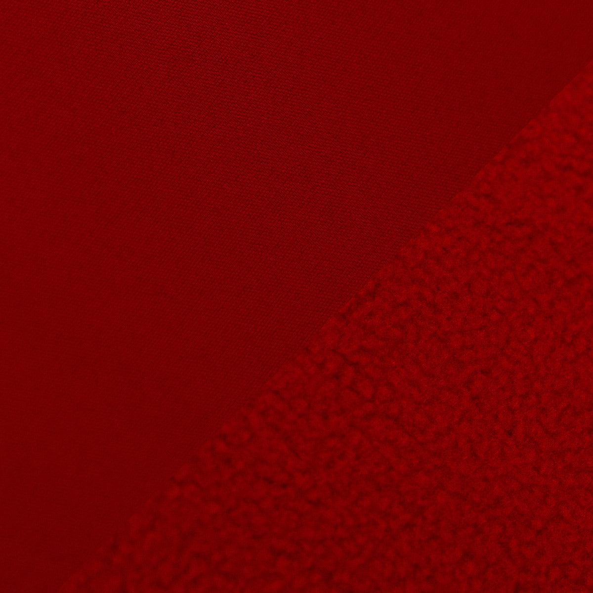 Tissu softshell déperlant envers micro polaire - Rouge