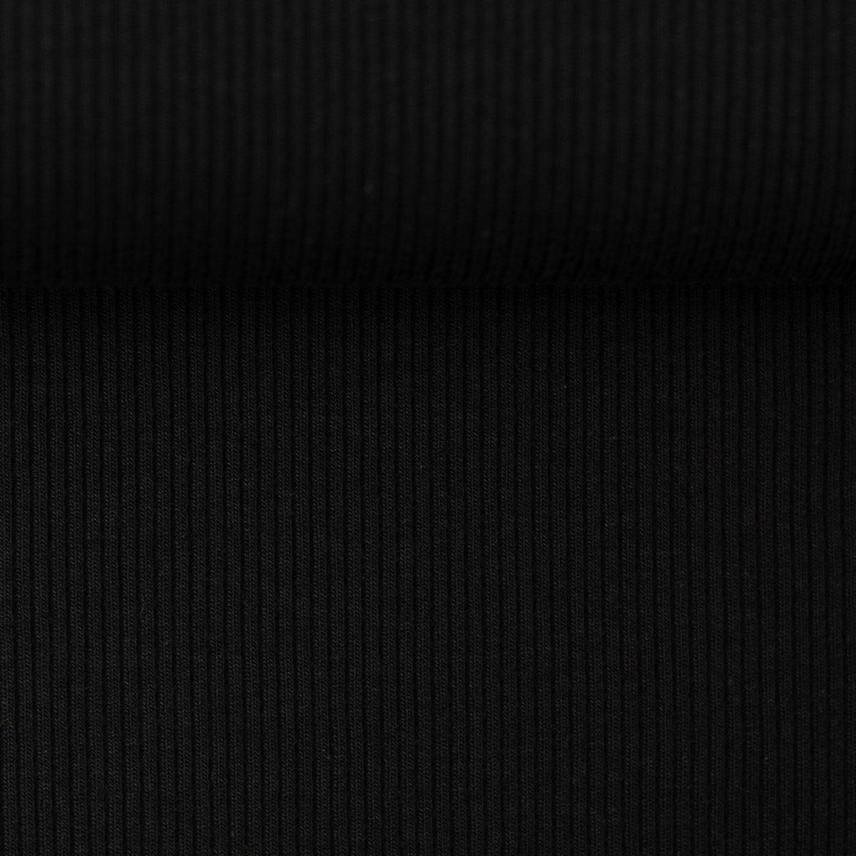 Jersey fabric cotton chopped mesh - black