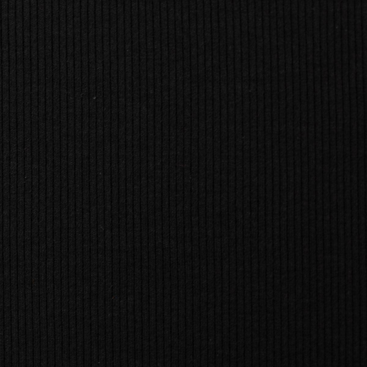 Jersey fabric cotton chopped mesh - black