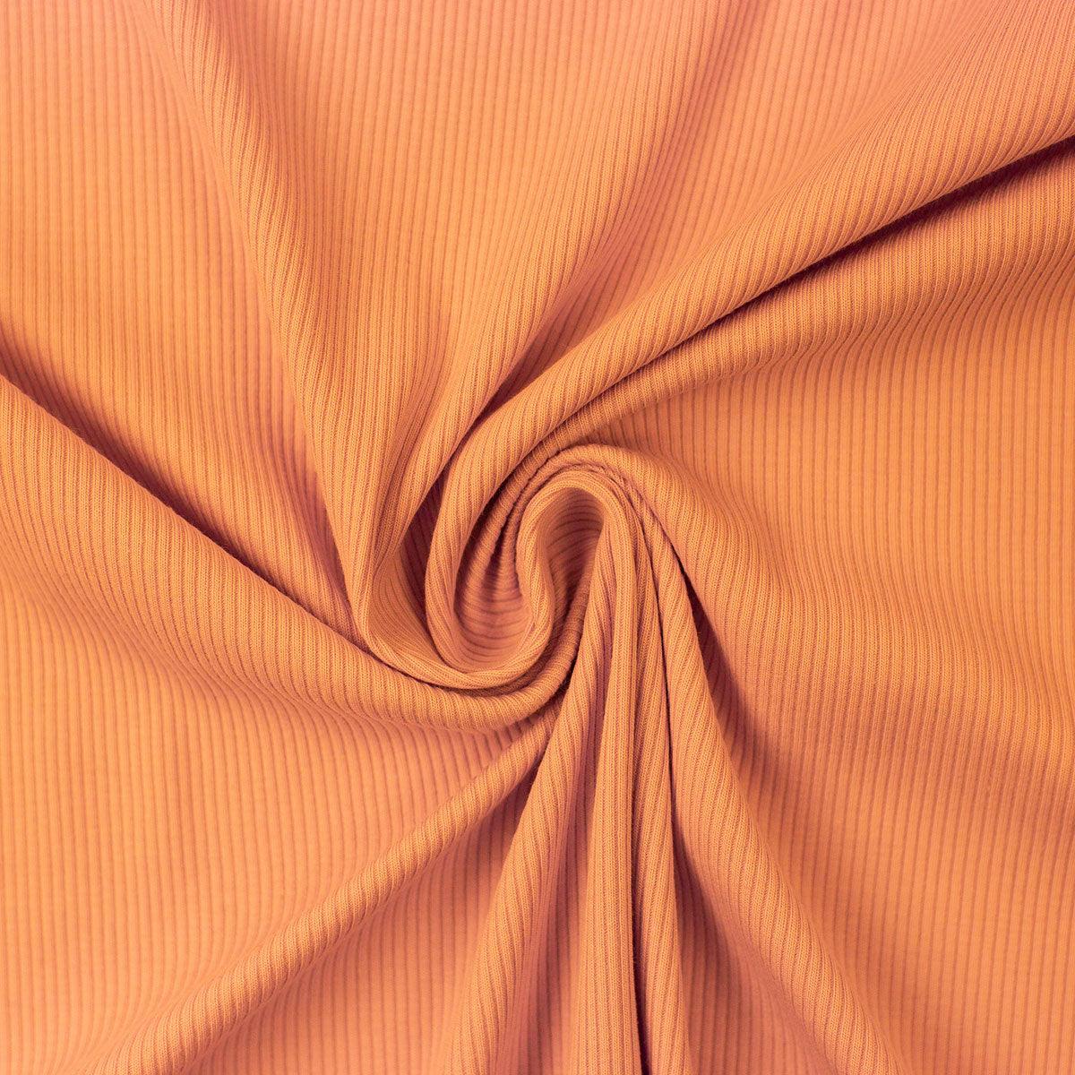 Jersey fabric cotton chopped mesh - apricot