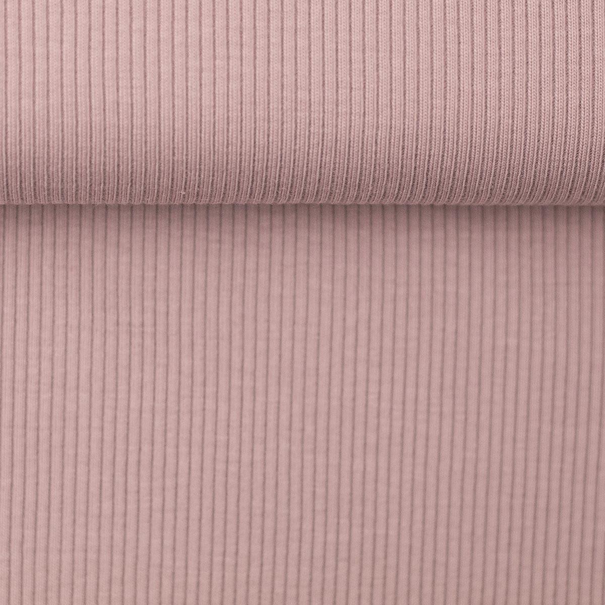 Jersey fabric cotton chopped mesh - old pink