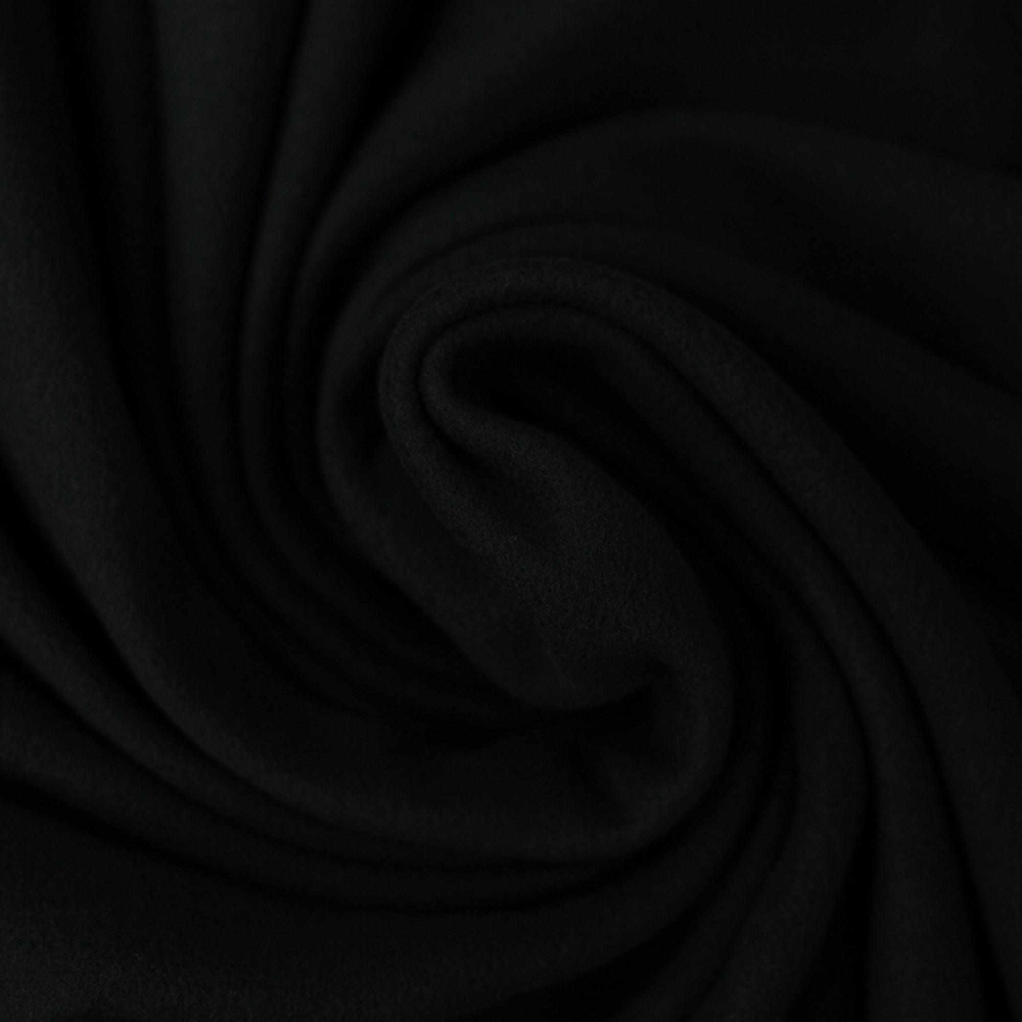 Deluxe - black micro -polar fabric