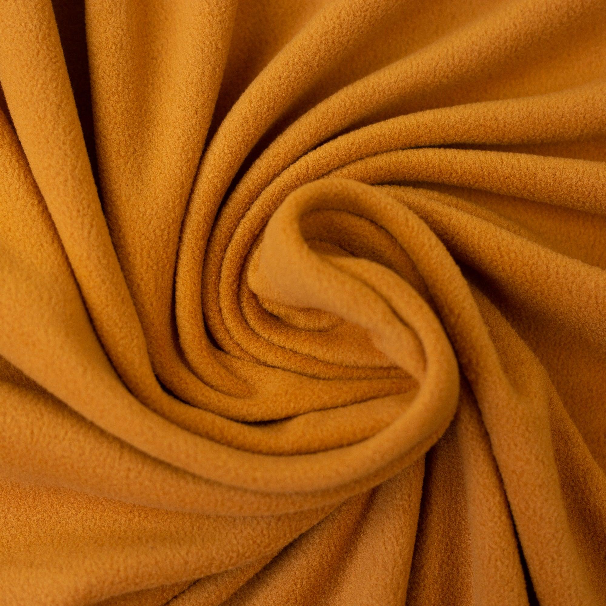 Deluxe micro polar fabric - ocher yellow