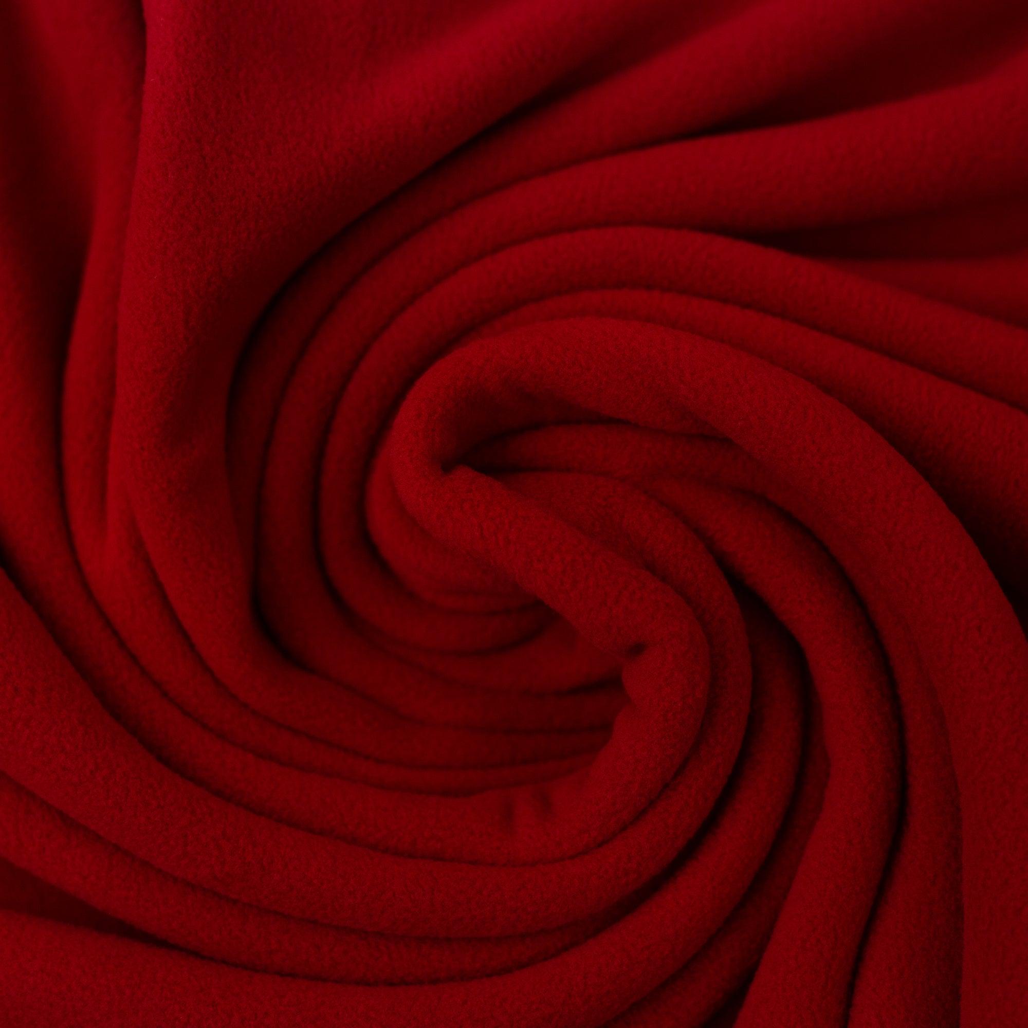 Deluxe micro polar fabric - Red Ruby