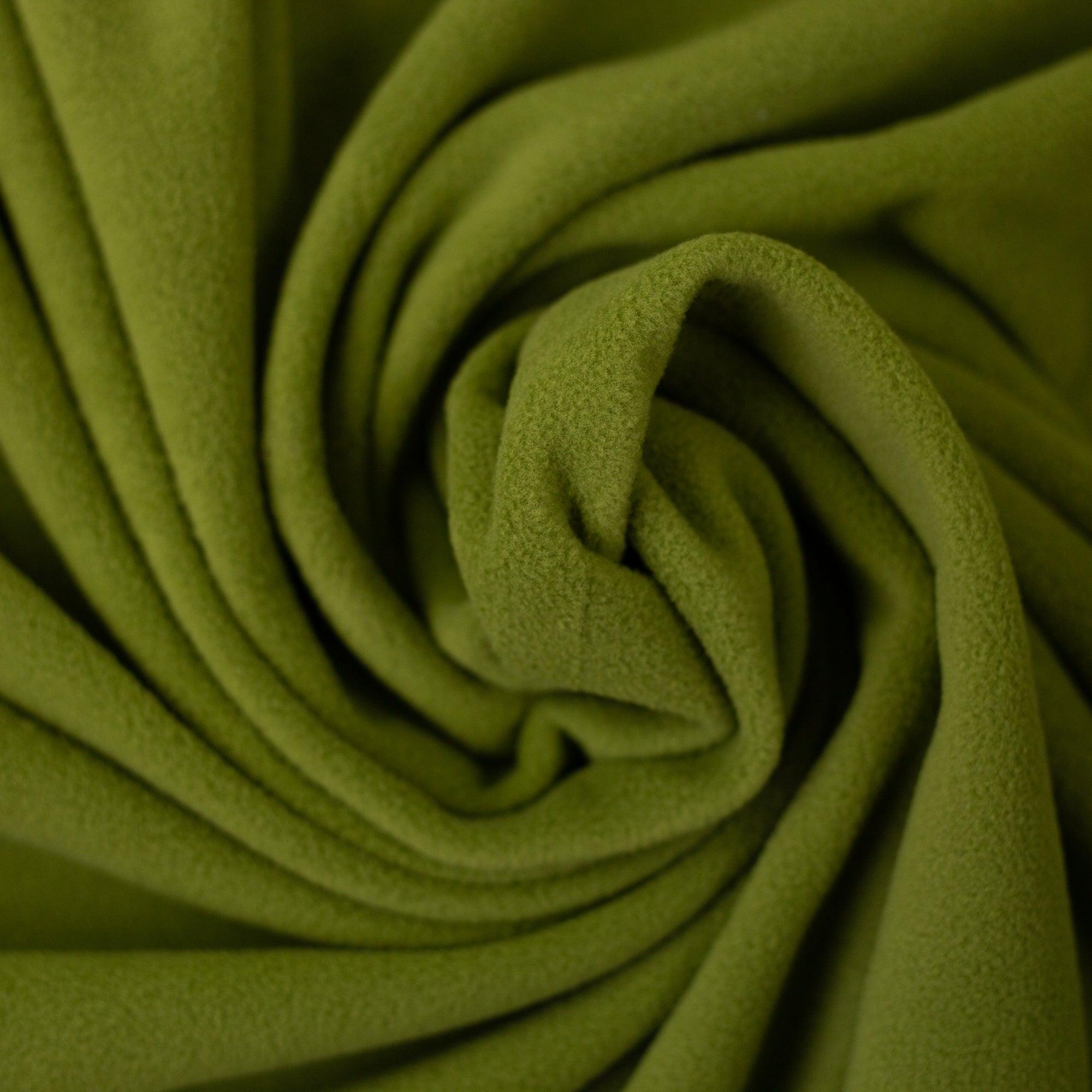 Tissu micro polaire deluxe - Vert chartreuse