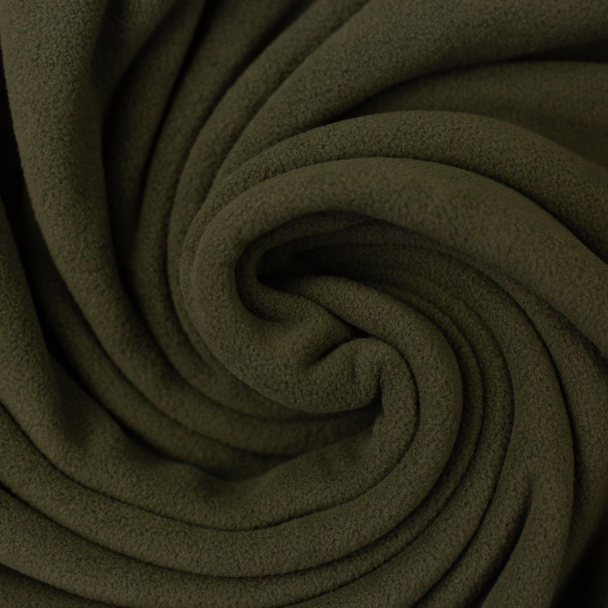 Deluxe micro polar fabric - olive green