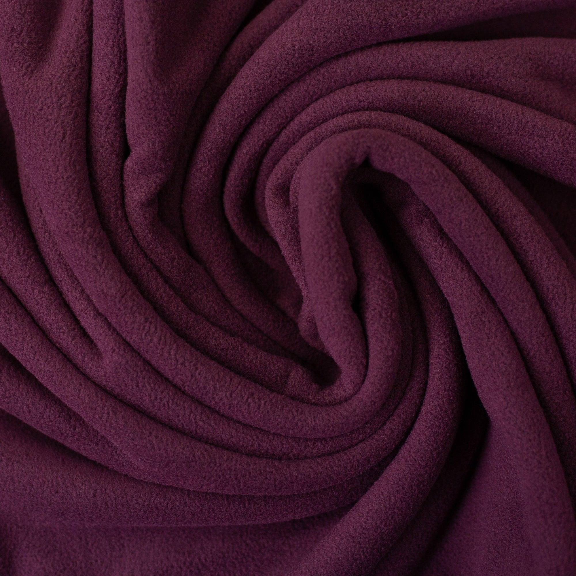 Deluxe micro polar fabric - wine lie